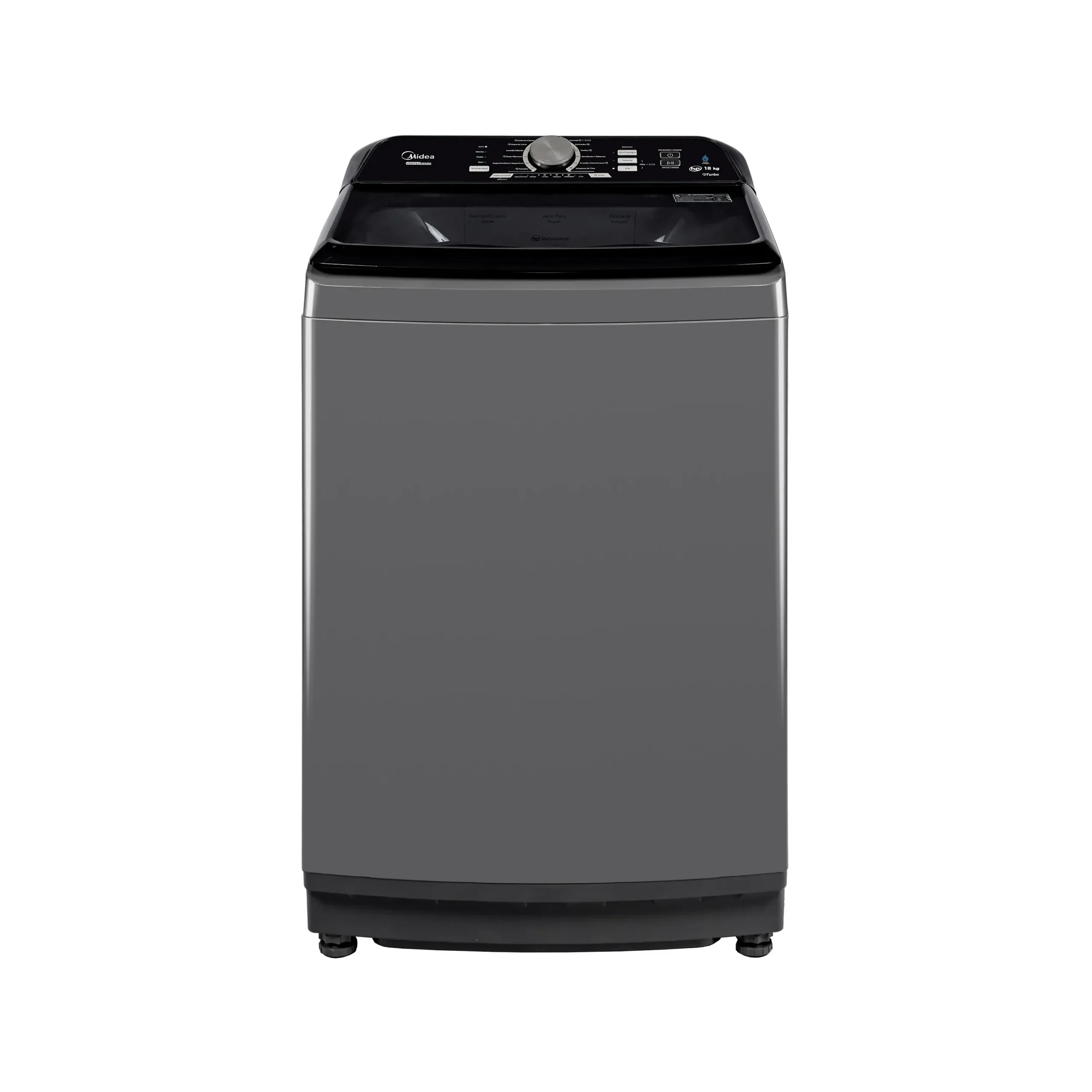 MIDEA LAVADORA MA500W180G CO 18KG VORTEX WASH GRIS 1